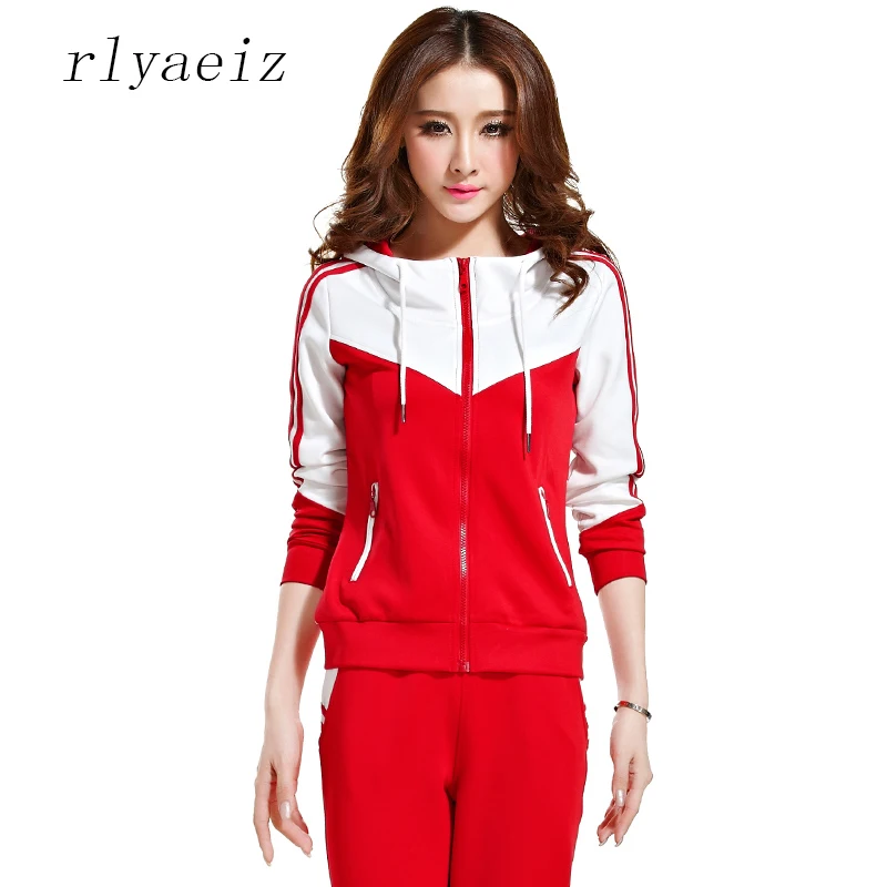 RLYAEIZ Plus Size M-5XL 2017 Autumn 2 Piece Set Womens Sporting Suits Zipper Hoodies + Pants Striped Sportswear Female Tracksuit
RLYAEIZ Plus Size M-5XL 2017 Autumn 2 Piece Set Womens Sporting Suits Zipper Hoodies + Pants Striped Sportswear Female Tracksuit