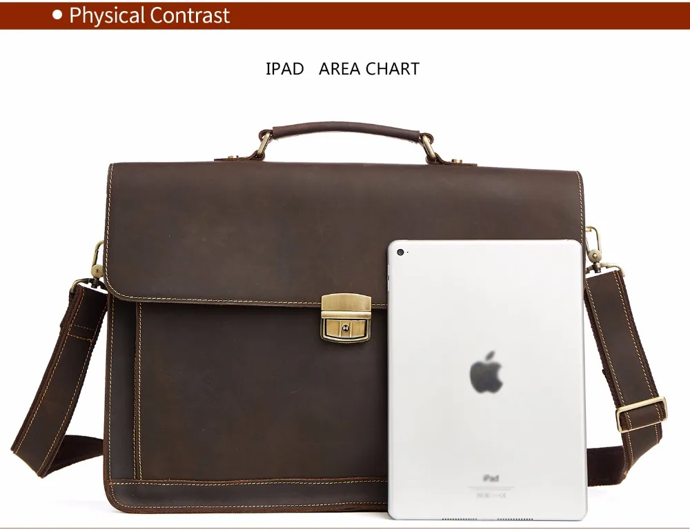 Business Satchel Briefcase For Laptop