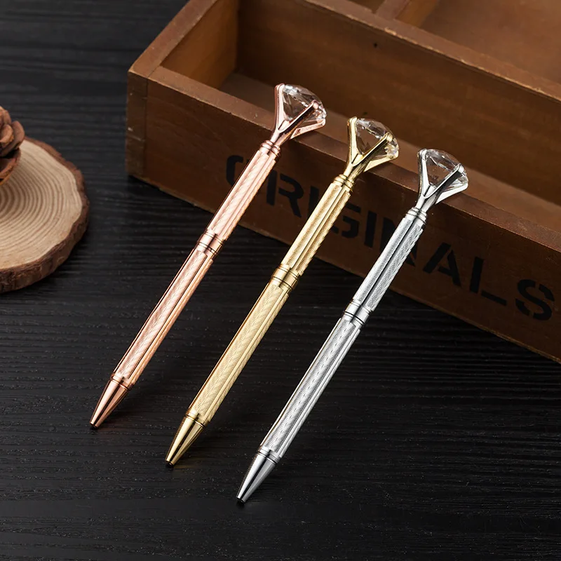 10PCS/lot Big Gem Head Metal Pen Drill New Big Diamond Head Pen Right Ball Pen Crystal Glass Gift Pens for Writing Stationery
10PCS/lot Big Gem Head Metal Pen Drill New Big Diamond Head Pen Right Ball Pen Crystal Glass Gift Pens for Writing Stationery