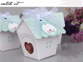 Creative small house shape candy favor box, chocolate bomboniere packaging for wedding, baby shower, birthday party, 100PCS
Creative small house shape candy favor box, chocolate bomboniere packaging for wedding, baby shower, birthday party, 100PCS
