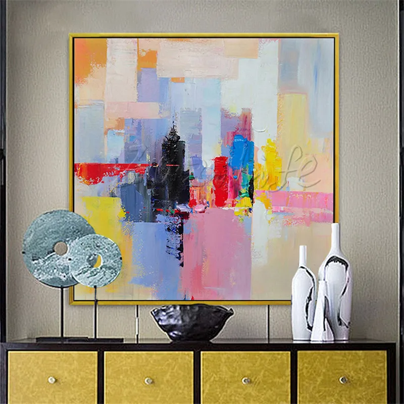 Modern abstract cuadros Hand painted canvas oil paintings for Home decor Canvas quadro wall Art pictures
Modern abstract cuadros Hand painted canvas oil paintings for Home decor Canvas quadro wall Art pictures