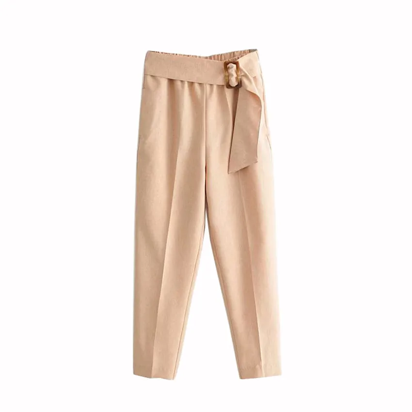 BLSQR Women Elegant khaki Pants Sashes Pockets Elastic Waist Solid Ladies Streetwear Casual Chic Trousers Pantalones
BLSQR Women Elegant khaki Pants Sashes Pockets Elastic Waist Solid Ladies Streetwear Casual Chic Trousers Pantalones