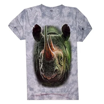 Hot Fashion Men Short Sleeve 3d T Shirt Cotton Animal Rhino Printing T- Shirt Men's Summer Tees Tops Free Shipping
Hot Fashion Men Short Sleeve 3d T Shirt Cotton Animal Rhino Printing T- Shirt Men's Summer Tees Tops Free Shipping