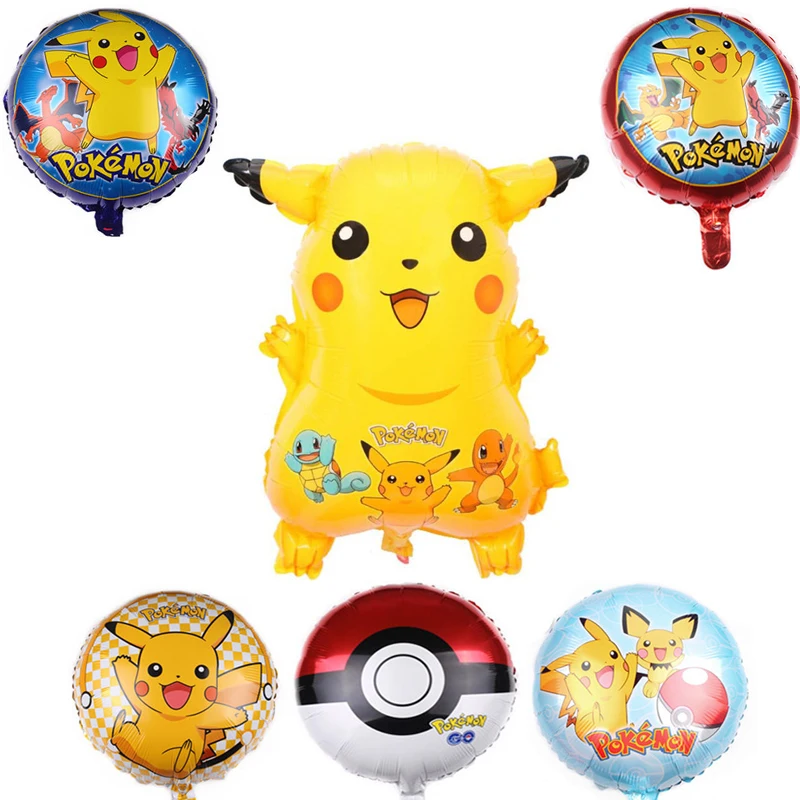 1pc Cartoon Pikachu foil balloons Pokemon Go Ballons baby shower Birthday Party Decoration kids toy boy girl gift globos Sticker
1pc Cartoon Pikachu foil balloons Pokemon Go Ballons baby shower Birthday Party Decoration kids toy boy girl gift globos Sticker