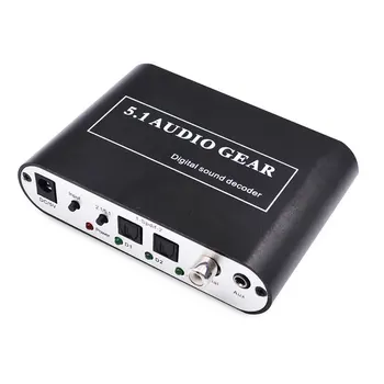 Digital 5.1 Audio Gear Decode Dolby Dts/ac-3 Optical To 5.1-Channel RCA Analog Sound Spdif Decoder Stereo
Digital 5.1 Audio Gear Decode Dolby Dts/ac-3 Optical To 5.1-Channel RCA Analog Sound Spdif Decoder Stereo
