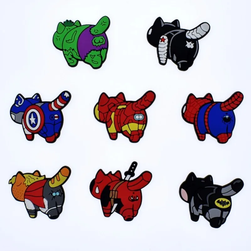 1 set Cool Cat America captain Spier man Batman Avengers Hulk Accessories Flat back PVC DIY Gadgets Bracelets Shoe charms
1 set Cool Cat America captain Spier man Batman Avengers Hulk Accessories Flat back PVC DIY Gadgets Bracelets Shoe charms
