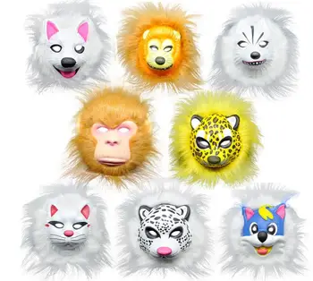 Halloween Masks Animal Head Masks EVA Creepy Full Face Mask Linon Monkey Tiger Wolf With Fake Fur Costume Fancy Dress Props gift
Halloween Masks Animal Head Masks EVA Creepy Full Face Mask Linon Monkey Tiger Wolf With Fake Fur Costume Fancy Dress Props gift