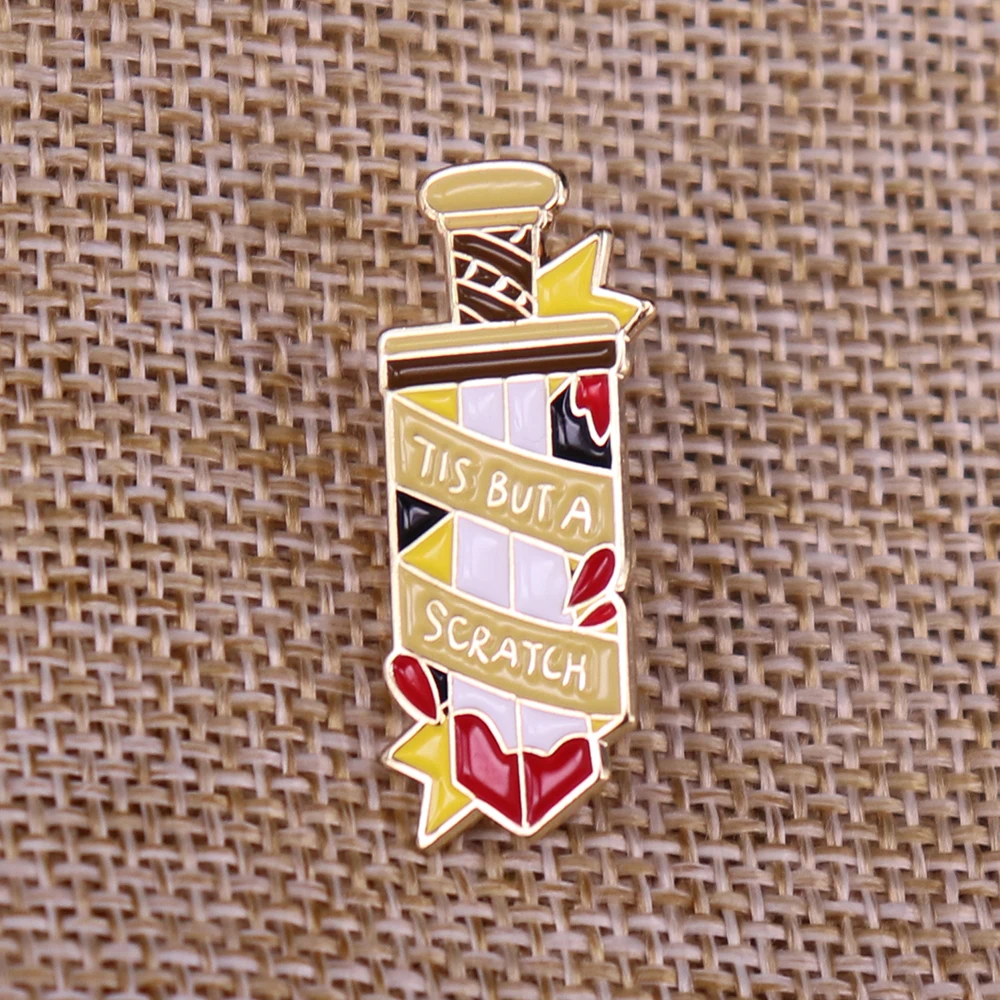 beginner funny tis but a scratch pin badge dad gift idea from daughter or son fathers day gift
beginner funny tis but a scratch pin badge dad gift idea from daughter or son fathers day gift