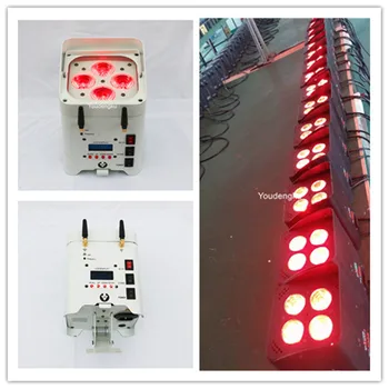 8pieces Wireless dmx battery powered 4 leds 12w RGBWA+UV led wifi mini stage par can light
8pieces Wireless dmx battery powered 4 leds 12w RGBWA+UV led wifi mini stage par can light