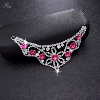 Wholesale 10pcs Cute Fuchsia Silver Plated Bridal Dresses Collars Appliques DIY Sewing Craft Crystal Rhinestone Necklace MN-059
Wholesale 10pcs Cute Fuchsia Silver Plated Bridal Dresses Collars Appliques DIY Sewing Craft Crystal Rhinestone Necklace MN-059