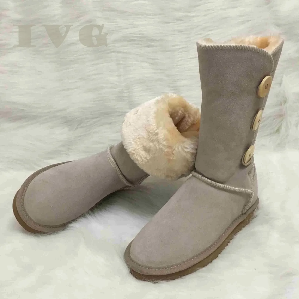 Hot Australian Style Ugs Women Snow Boots 3-Buttons Decoration 100% Genuine Cowhide Leather Boots Brand IVG Plus Size US4-13
Hot Australian Style Ugs Women Snow Boots 3-Buttons Decoration 100% Genuine Cowhide Leather Boots Brand IVG Plus Size US4-13