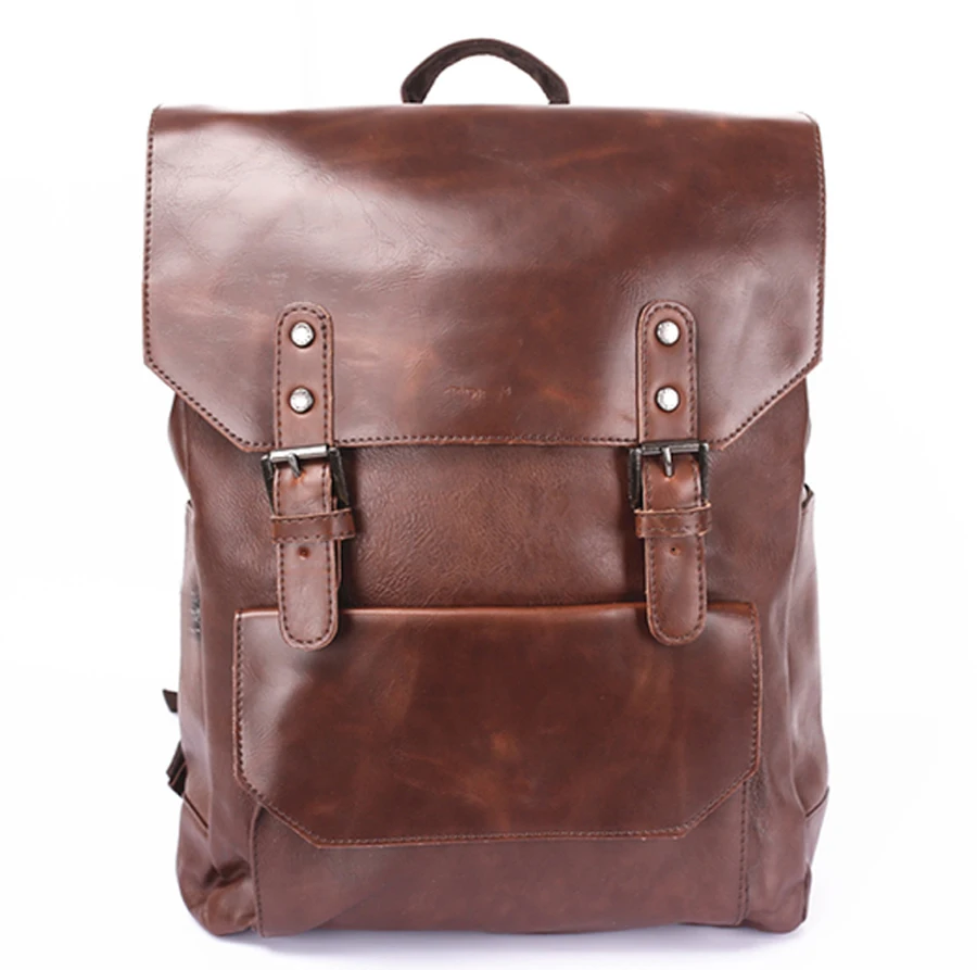 Computer Notebook Backpack Men's PU Leather School Backpack Bag For College Simple Design Men Casual Daypacks mochila
Computer Notebook Backpack Men's PU Leather School Backpack Bag For College Simple Design Men Casual Daypacks mochila