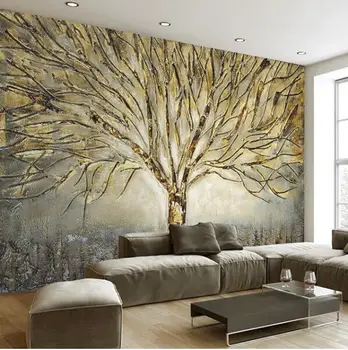 Custom 3D Wall Murals Wallpaper Modern Fashion Abstract Art Relief Oil Painting Tree Living Room TV Background Mural Wall Paper
Custom 3D Wall Murals Wallpaper Modern Fashion Abstract Art Relief Oil Painting Tree Living Room TV Background Mural Wall Paper