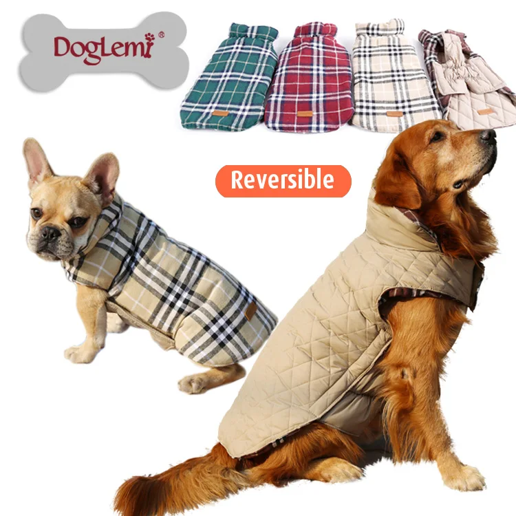 Winter Warm plaid pet dog clothes for big large Dog puppy coat vest snowsuit golden retriever pitbull dog cotton Padded jacket
Winter Warm plaid pet dog clothes for big large Dog puppy coat vest snowsuit golden retriever pitbull dog cotton Padded jacket