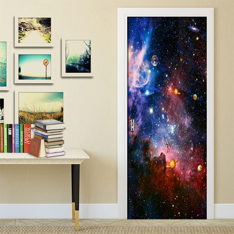 Door Stickers Universe Starry Waterproof 3D Wall Paper For Living Room Bedroom Door Wallpaper PVC Self-adhesive Art Wall Decals
Door Stickers Universe Starry Waterproof 3D Wall Paper For Living Room Bedroom Door Wallpaper PVC Self-adhesive Art Wall Decals