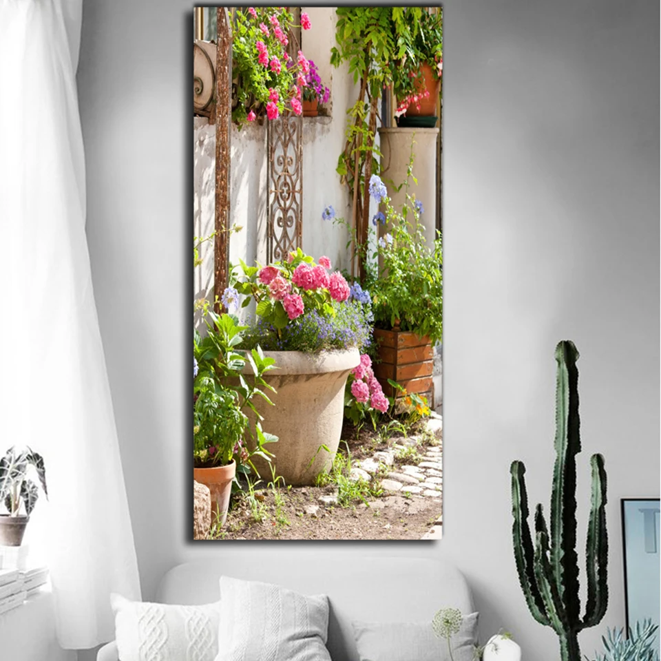 Canvas Painting Poster 1 Pieces Garden Flower Wall Art Prints Vintage Modular Pictures Watercolor Corridor Home Decoration
Canvas Painting Poster 1 Pieces Garden Flower Wall Art Prints Vintage Modular Pictures Watercolor Corridor Home Decoration