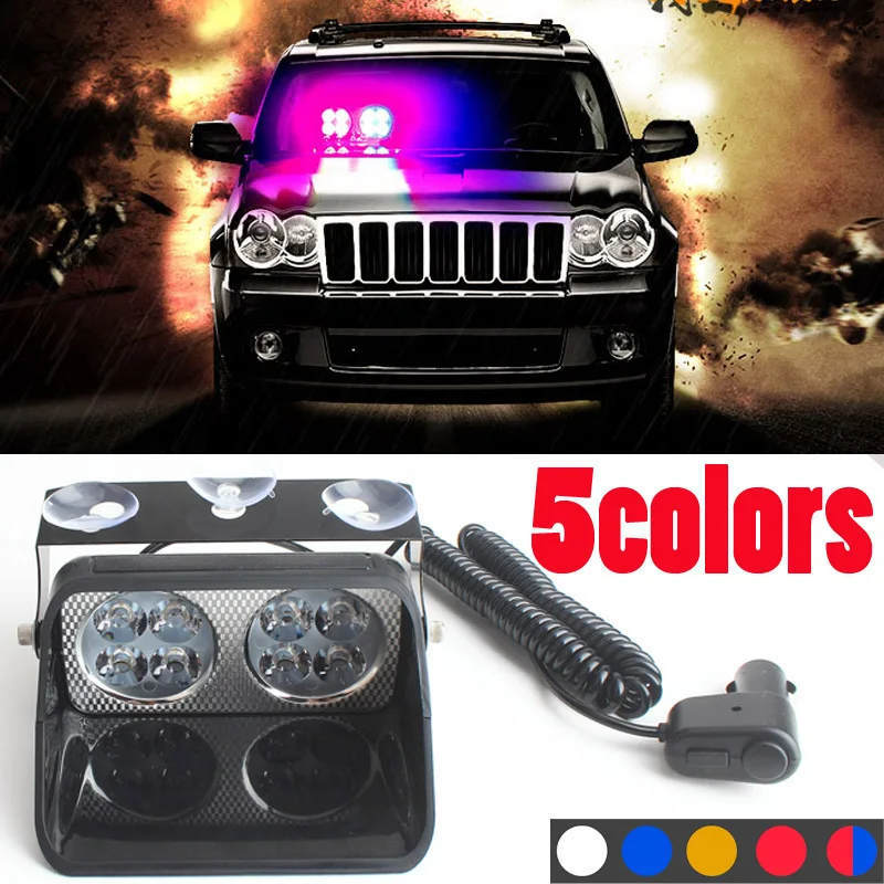 24W Led Strobe Light S8 Viper Car Flash Signal Emergency Fireman Police Beacon Windshield Warning Light Red Blue Yellow
24W Led Strobe Light S8 Viper Car Flash Signal Emergency Fireman Police Beacon Windshield Warning Light Red Blue Yellow