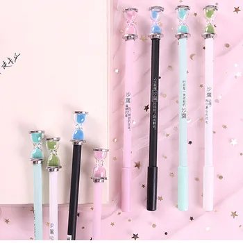 1 pcs Kawaii Stationery 0.5mm Black Ink Creative Time Hourglass Gel Pen Student Plastic School Stationery Gifts hot sale 
1 pcs Kawaii Stationery 0.5mm Black Ink Creative Time Hourglass Gel Pen Student Plastic School Stationery Gifts hot sale