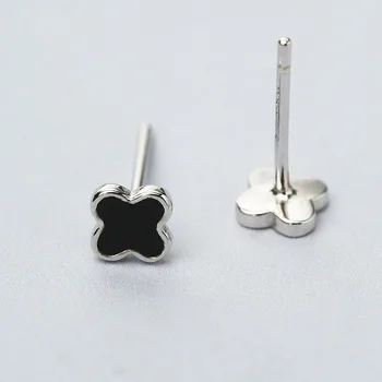 L&P New Fashion Black Four Leaf Clover 925 Sterling Silver Stud Earrings For Women,Fine Jewelry Wholesale Birthday Gift Hot Sale
L&P New Fashion Black Four Leaf Clover 925 Sterling Silver Stud Earrings For Women,Fine Jewelry Wholesale Birthday Gift Hot Sale