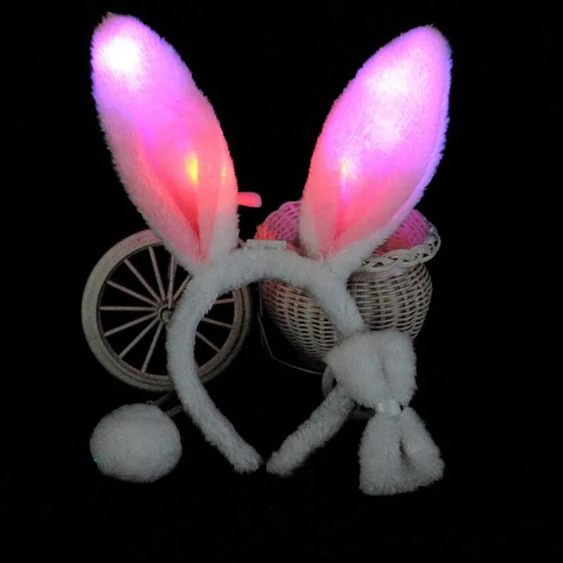 Light Flashing LED Plush Fluffy Bunny Rabbit Ears Headband Tail Tie Costume accessory Halloween Dress Up Cosplay Woman Girl
Light Flashing LED Plush Fluffy Bunny Rabbit Ears Headband Tail Tie Costume accessory Halloween Dress Up Cosplay Woman Girl