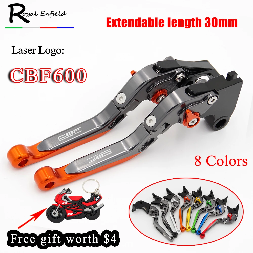 Laser Logo ( CBF600 ) Red+Titanium For Honda CBF600 / SA 2010-2013 Adjustable Folding Extendable Motorcycle Brake Clutch Levers
Laser Logo ( CBF600 ) Red+Titanium For Honda CBF600 / SA 2010-2013 Adjustable Folding Extendable Motorcycle Brake Clutch Levers