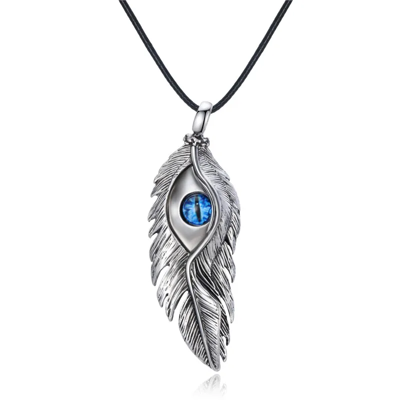 1Pc Unique Blue Stone Eye Feather Pendant Necklace For Men Women Ethnic Devil Eye Necklace Rope Chain Bead Chain Jewelry N233
1Pc Unique Blue Stone Eye Feather Pendant Necklace For Men Women Ethnic Devil Eye Necklace Rope Chain Bead Chain Jewelry N233