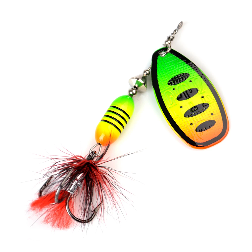 1pc Metal Spinner Bait Fishing Lure 17.5g Spoon Lures Bass Hard Bait With Feather Treble Hooks Pike Fishing Tackle anzuelos
1pc Metal Spinner Bait Fishing Lure 17.5g Spoon Lures Bass Hard Bait With Feather Treble Hooks Pike Fishing Tackle anzuelos