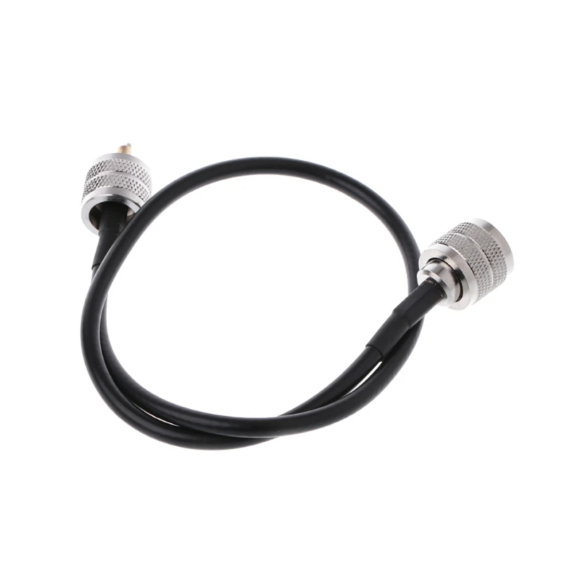 RF коаксиальный кабельный разъем UHF PL259 штекер к RG58 ОТРЕЗОК кабеля 50 см L15|uhf connector|uhf