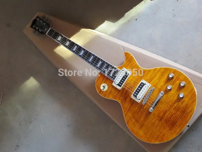 Free Shipping China factory LP standard custom slash electric guitar tiger flame maple top 1959 musical instrument shop 121
Free Shipping China factory LP standard custom slash electric guitar tiger flame maple top 1959 musical instrument shop 121