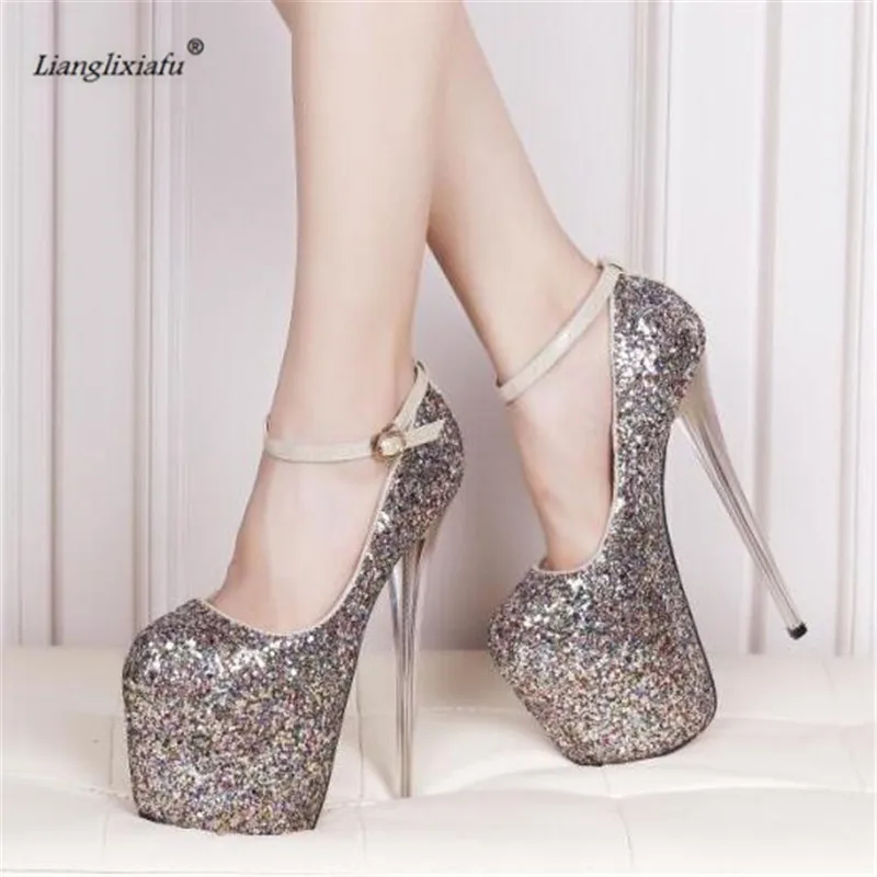 LLXF 2024 Plus:34-48 49 50 Bling Sequins Stiletto 19cm Thin High-Heeled Platforms Buckle Shoes Women Wedding Pumps Zapatos Mujer
LLXF 2024 Plus:34-48 49 50 Bling Sequins Stiletto 19cm Thin High-Heeled Platforms Buckle Shoes Women Wedding Pumps Zapatos Mujer