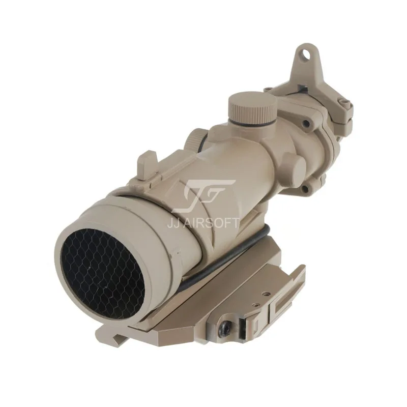 JJ Airsoft ACOG Style 4x32 Scope with Killflash / Kill Flash , AC12033 Bobro Style Quick Release / QD Mount (Tan)
JJ Airsoft ACOG Style 4x32 Scope with Killflash / Kill Flash , AC12033 Bobro Style Quick Release / QD Mount (Tan)