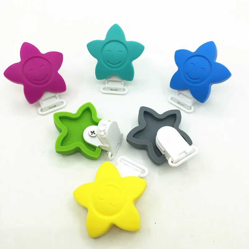 2pcs Silicone star Clips Bead Teether teething Accessories wood Pacifier Holder Nipple Clasps Toy Butterfuly pendant necklace
2pcs Silicone star Clips Bead Teether teething Accessories wood Pacifier Holder Nipple Clasps Toy Butterfuly pendant necklace