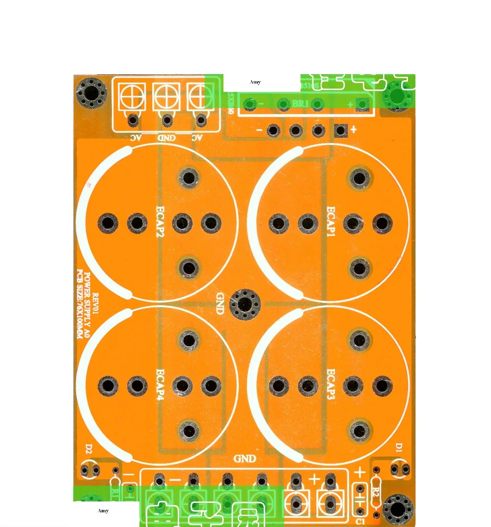 2pcs/lot Single bridge rectifier filter power board, empty board power amplifier, power board, empty board, PCB
2pcs/lot Single bridge rectifier filter power board, empty board power amplifier, power board, empty board, PCB