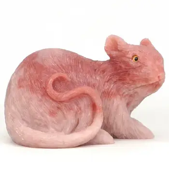 Mouse Statue Pink Opal Stone Figurine Crystal Healing Reiki Figurine Home Decor 3.38"
Mouse Statue Pink Opal Stone Figurine Crystal Healing Reiki Figurine Home Decor 3.38"