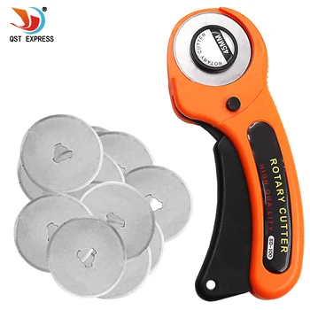 45mm Rotary Cutter Set 5pcs Blades for Fabric Paper Vinyl Circular Cut Cutting Disc Patchwork Leather Craft Sewing Tool
45mm Rotary Cutter Set 5pcs Blades for Fabric Paper Vinyl Circular Cut Cutting Disc Patchwork Leather Craft Sewing Tool