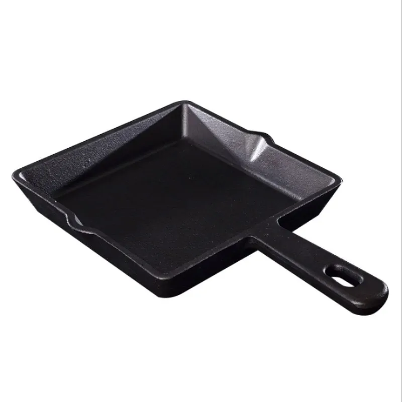 Cast Iron Flat Bottom Mini Non-stick Frying Pan Pig Iron Square Pancake Pan Gas Cooker Universal Kitchen Supplies
Cast Iron Flat Bottom Mini Non-stick Frying Pan Pig Iron Square Pancake Pan Gas Cooker Universal Kitchen Supplies