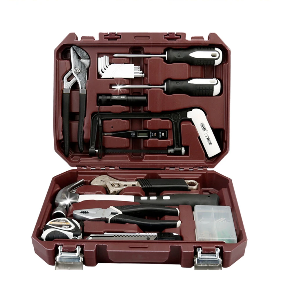 Hand Tool Sets Socket Wrench General Household Combination Clamp Tool Set Screwdriver & Toolbox Storage Case Tool Kit for Home
Hand Tool Sets Socket Wrench General Household Combination Clamp Tool Set Screwdriver & Toolbox Storage Case Tool Kit for Home