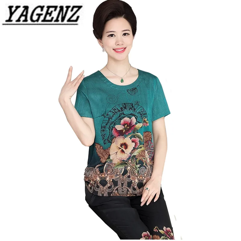 Middle-aged Lady two-piece Set fashion Suits New Summer Print Short-sleeved Loose Tops+pants Large size Women Clothing sets 5XL
Middle-aged Lady two-piece Set fashion Suits New Summer Print Short-sleeved Loose Tops+pants Large size Women Clothing sets 5XL
