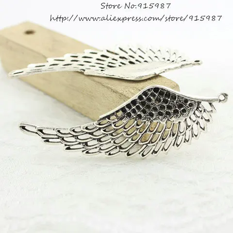 Sweet Bell 12pcs 25*73mm Vintage Alloy Big Angel Wings Jewelry Charms Jewelry Pendants Fit Jewelry Making Charms D0740
Sweet Bell 12pcs 25*73mm Vintage Alloy Big Angel Wings Jewelry Charms Jewelry Pendants Fit Jewelry Making Charms D0740