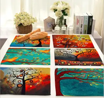 Printed Linen Placemat Place mat Table Mat colorful Tree polyester Dinner table mat Coaster Home textile Dec FG885
Printed Linen Placemat Place mat Table Mat colorful Tree polyester Dinner table mat Coaster Home textile Dec FG885