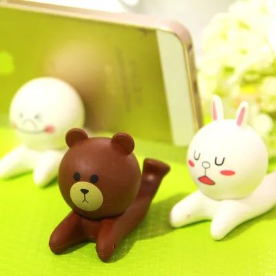 Cartoon Cute Soft Silicone Rabbit Bear Mobile Phone Holder Dock Stand Lazy Holder Stand for All phones iPad
Cartoon Cute Soft Silicone Rabbit Bear Mobile Phone Holder Dock Stand Lazy Holder Stand for All phones iPad