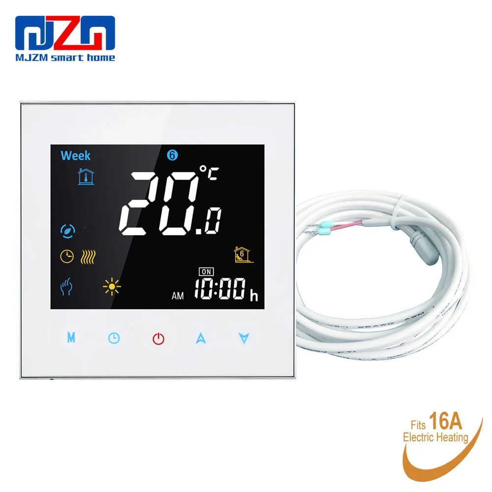 MJZM 16A-3000 Electric Underfloor Heating Thermostat Temperature Controls Weekly Programmable Thermoregulator with External Prob
MJZM 16A-3000 Electric Underfloor Heating Thermostat Temperature Controls Weekly Programmable Thermoregulator with External Prob