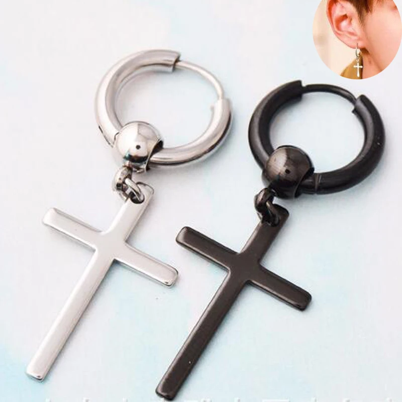 2 Pieces 16G 1.2mm Huggie Earring Cross Charm Stainless Steel Crosses Earring Men boy girl Rock Earrings Cosplay Stud Earring
2 Pieces 16G 1.2mm Huggie Earring Cross Charm Stainless Steel Crosses Earring Men boy girl Rock Earrings Cosplay Stud Earring