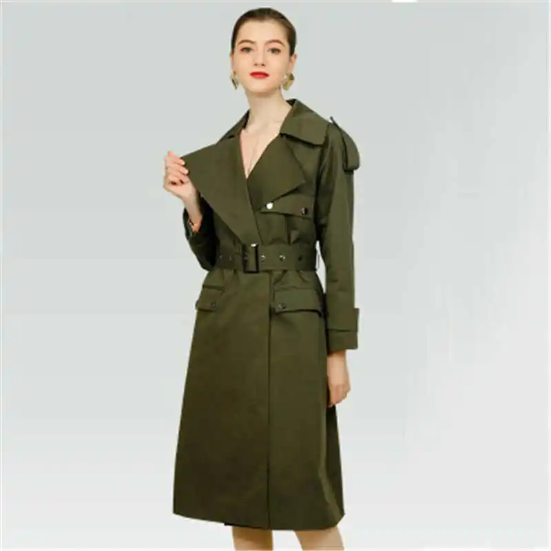 Big Size Women Costume Streetwear Army green Overcoat Spliced Winter Windbreaker Large Size Female Outerwear Belt Women Coat 594
Big Size Women Costume Streetwear Army green Overcoat Spliced Winter Windbreaker Large Size Female Outerwear Belt Women Coat 594