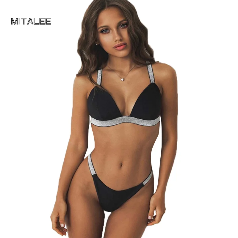 MITALEE Brazilian Women Swimwear Bikini Set Low Waist Push Up Bikini Swimsuit Halter Bandage Swimming Bathing Suit Swimsuits
MITALEE Brazilian Women Swimwear Bikini Set Low Waist Push Up Bikini Swimsuit Halter Bandage Swimming Bathing Suit Swimsuits