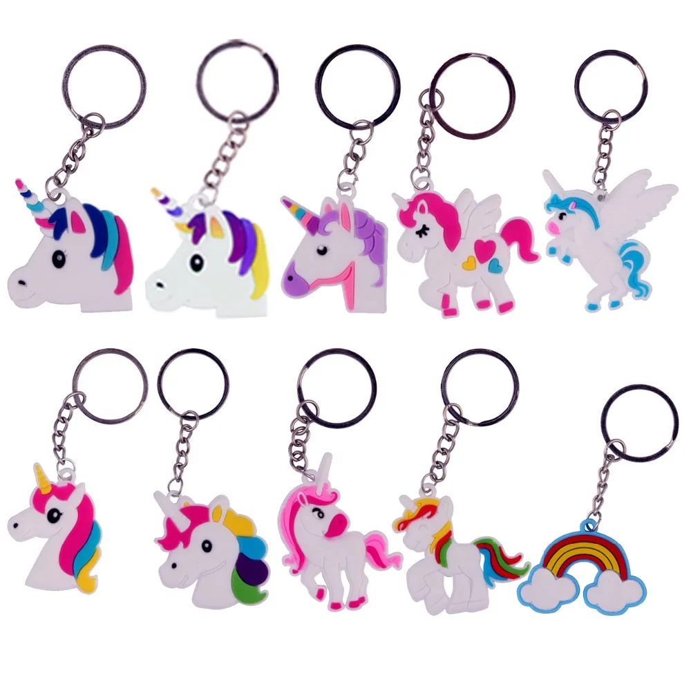 1pc Silicone Unicorn Keychain Rainbow Unicorn Charm Keychains Party Favors Supplies Woman Kids Jewelry Key Holder Alloy KeyRing
1pc Silicone Unicorn Keychain Rainbow Unicorn Charm Keychains Party Favors Supplies Woman Kids Jewelry Key Holder Alloy KeyRing