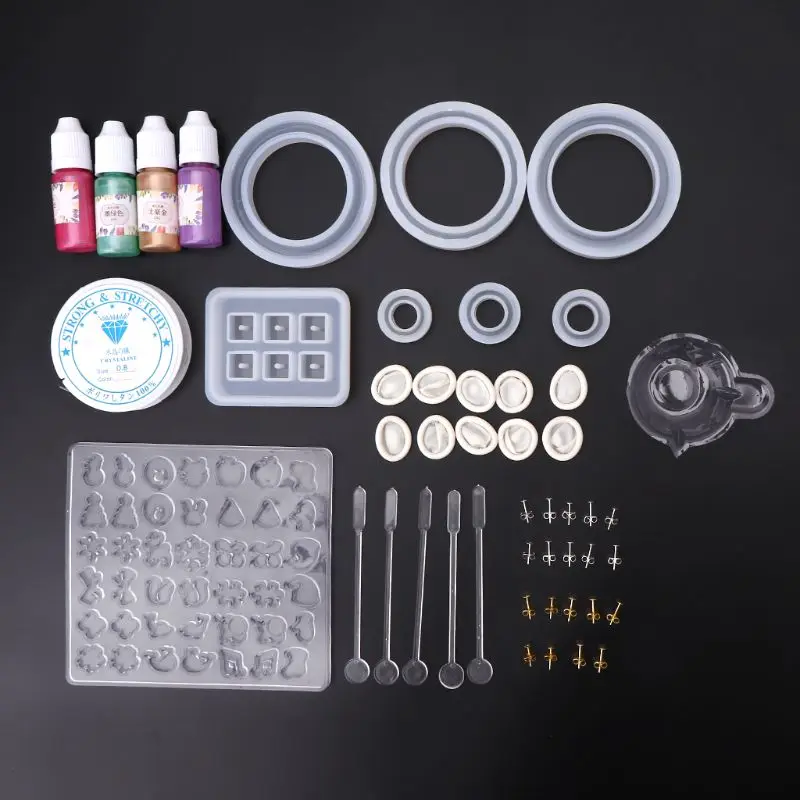 Crafts Epoxy Mould Bracelet Earrings Jewelry Making Model DIY Mold Parts Set Decoration
Crafts Epoxy Mould Bracelet Earrings Jewelry Making Model DIY Mold Parts Set Decoration