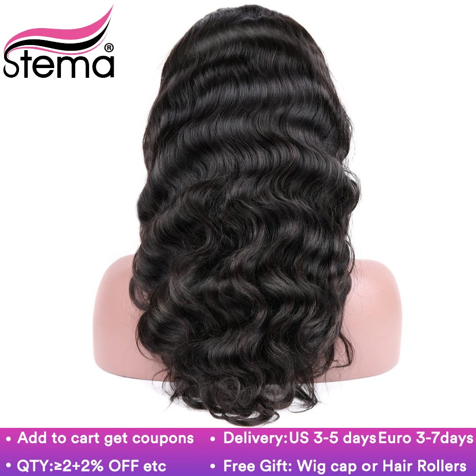 Stema Body Wave Lace Front Wig Pre Plucked with Baby Hair 150% Density 13.5x4 Brazilian Human Remy Hair Lace Frontal Wigs
Stema Body Wave Lace Front Wig Pre Plucked with Baby Hair 150% Density 13.5x4 Brazilian Human Remy Hair Lace Frontal Wigs