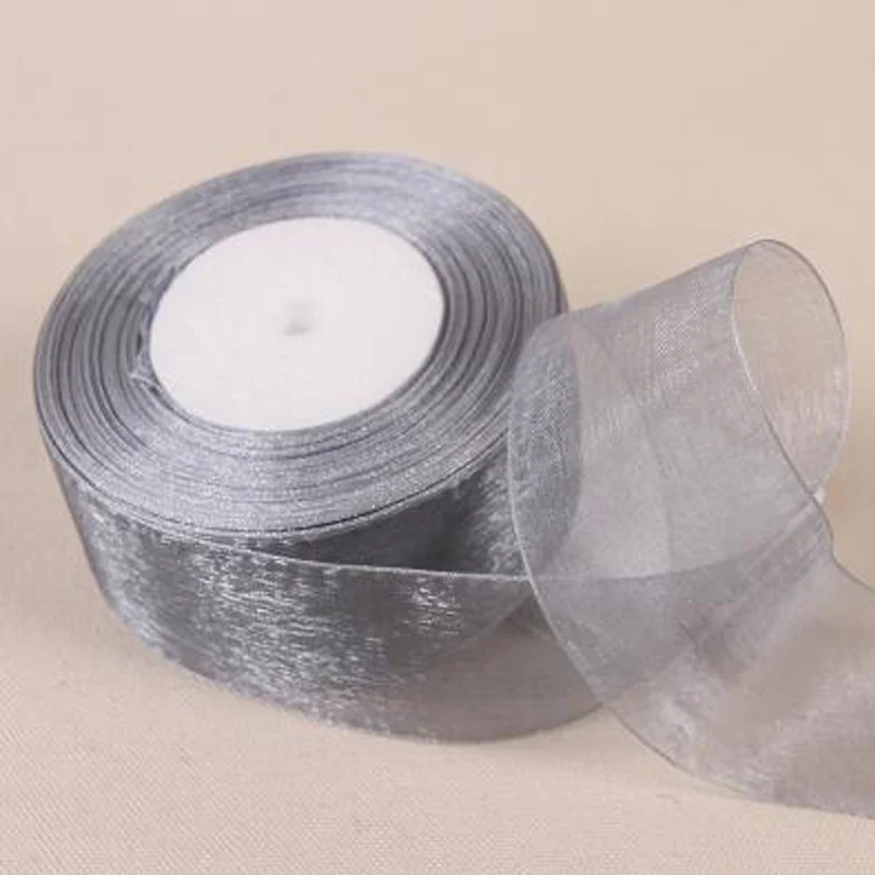REDJCK 3 mm-50 mm Width Gray Organza Ribbons Chiffon Ribbon For DIY Gift Wrapping Webbing Wedding Party Home Garden Decoration
REDJCK 3 mm-50 mm Width Gray Organza Ribbons Chiffon Ribbon For DIY Gift Wrapping Webbing Wedding Party Home Garden Decoration
