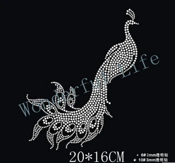 YX Factory 2015 High Quality Rhinestone Heat Transfers Wholesale Peacock Rhinestone Transfers Motifs For t-Shirt
YX Factory 2015 High Quality Rhinestone Heat Transfers Wholesale Peacock Rhinestone Transfers Motifs For t-Shirt